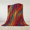 Colorful Swirl Texture Flannel Blanket Warm Soft Halloween Christmas Couch Warm Cozy Decorative Decor Gift for All Season