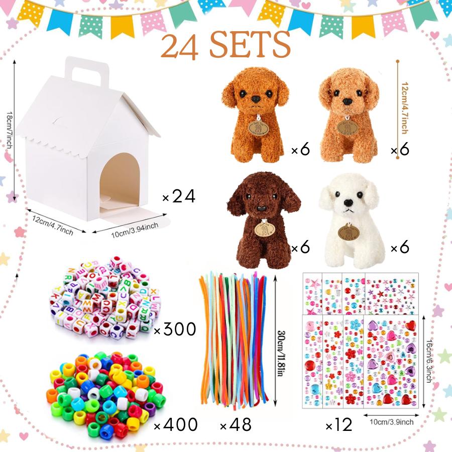 8-24 komplekti DIY Adoptē kucēnu ballītes