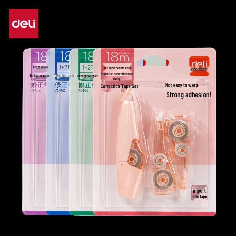 Deli 18m Pen-Style Correction Tape with 1+2 Refills