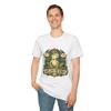 Frog Crown Art Nouveau Animal Humor Vintage Fairytale Unisex Softstyle T-Shirt