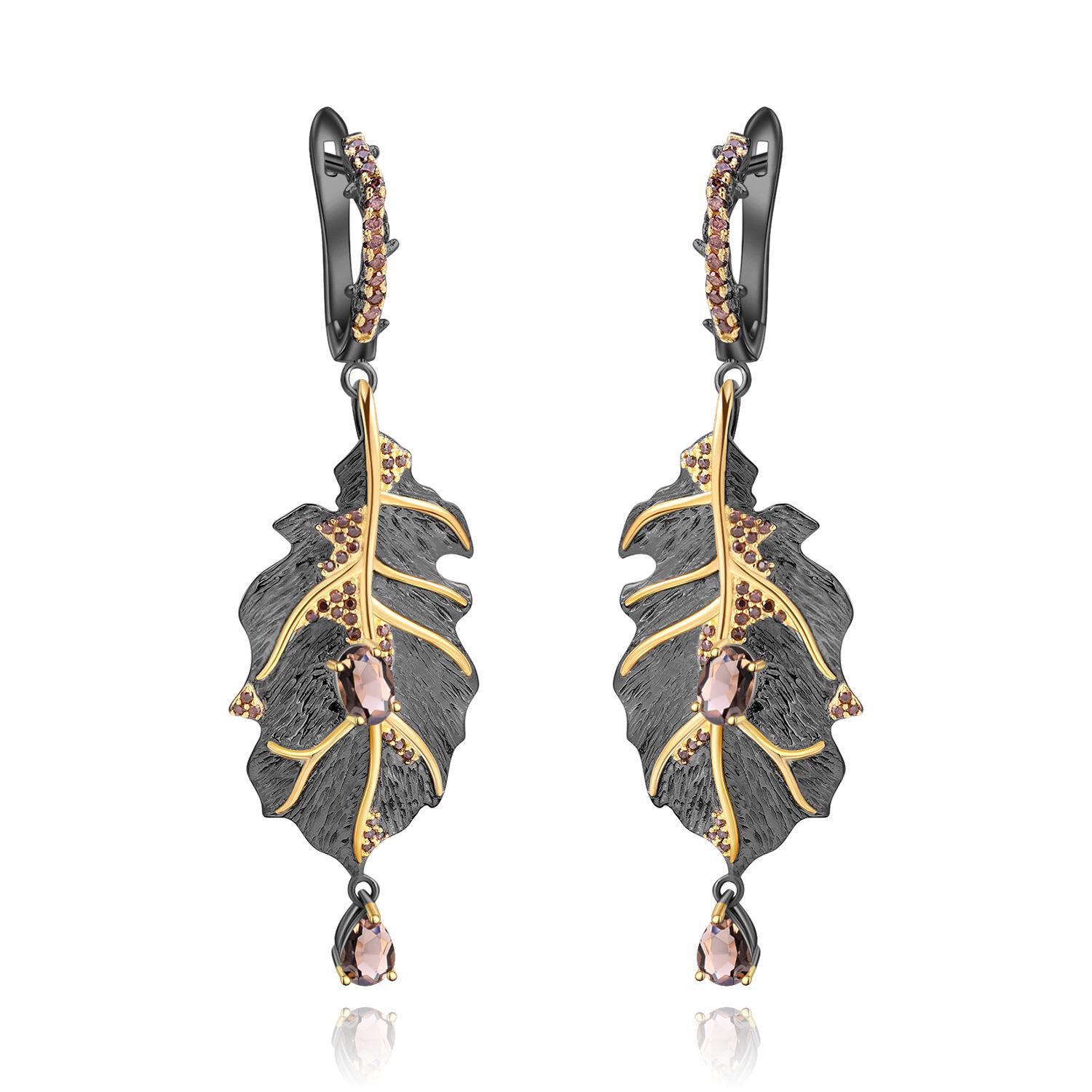 

Итальянские ювелирные изделия, оригинальные дизайнерские серьги, индивидуальный дизайн, серьги и серьги из серебра 925 пробы натурального цвета