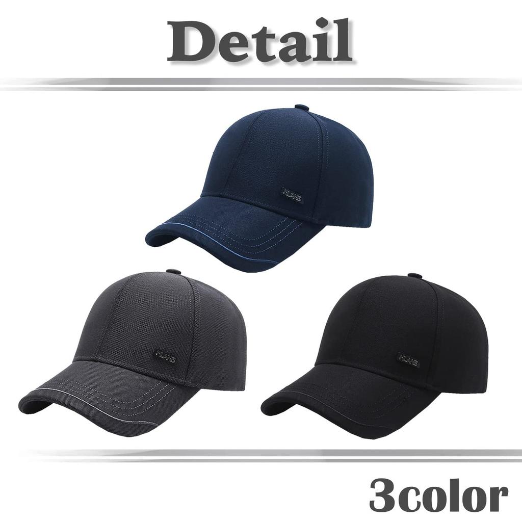 Englisch Schlicht CA505 [Weißer Fang] Hut, Buchstaben, Logo, Kappe, Design, Stilvoll, Cool, Herren (Schwarz)