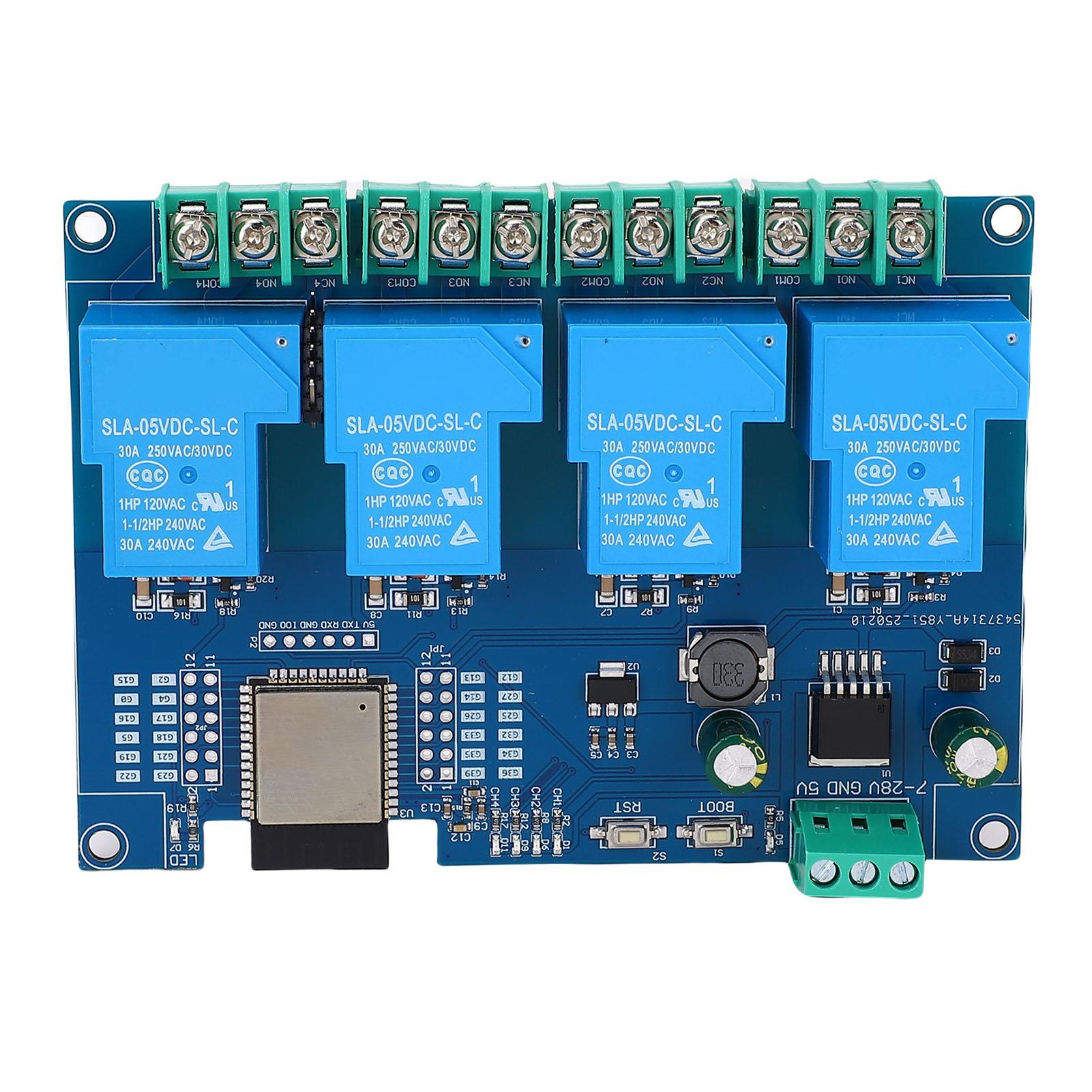 

Модуль реле DC7285V 4 канали для ESP32 WiFi Bluetooth Модуль реле Плата розробки