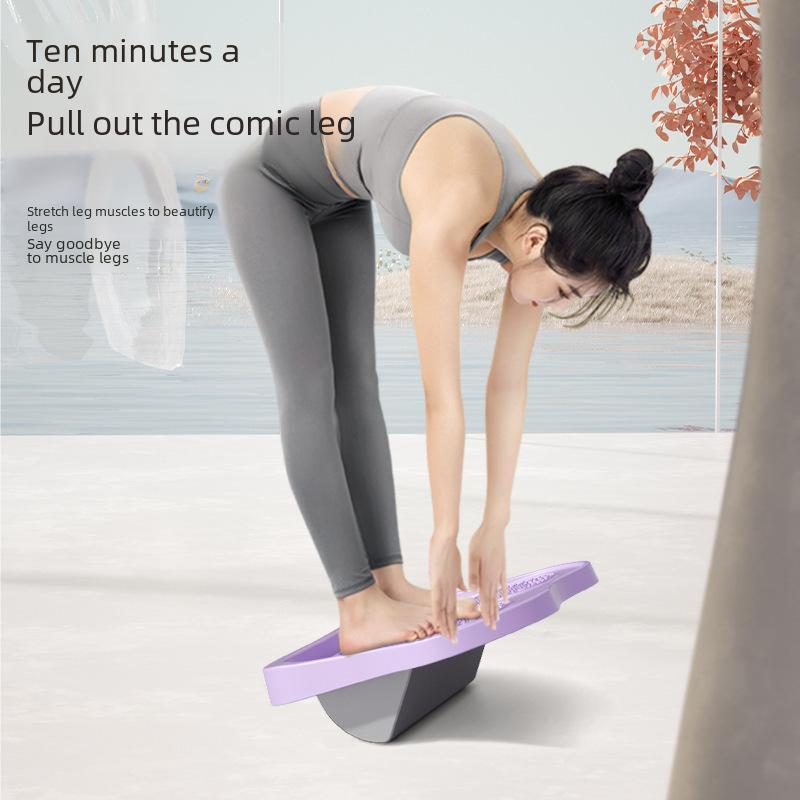 Adjustable Ladies' Calf Stretch Board with Foot Pedal for Home Fitness