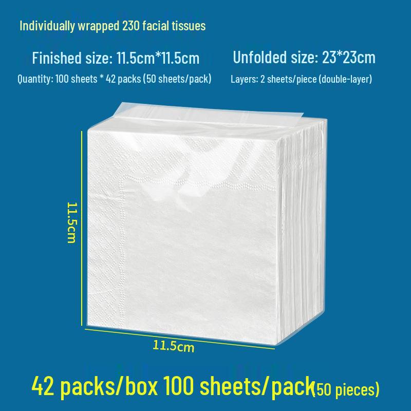 Square White Napkins for Hotel, Tea House, and Restaurant Use