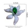 Winter New Korean Style Fashion Elegant Women's Luxury Brooch Pin Small Design Chrysanthemum Flower Brooch Pin
