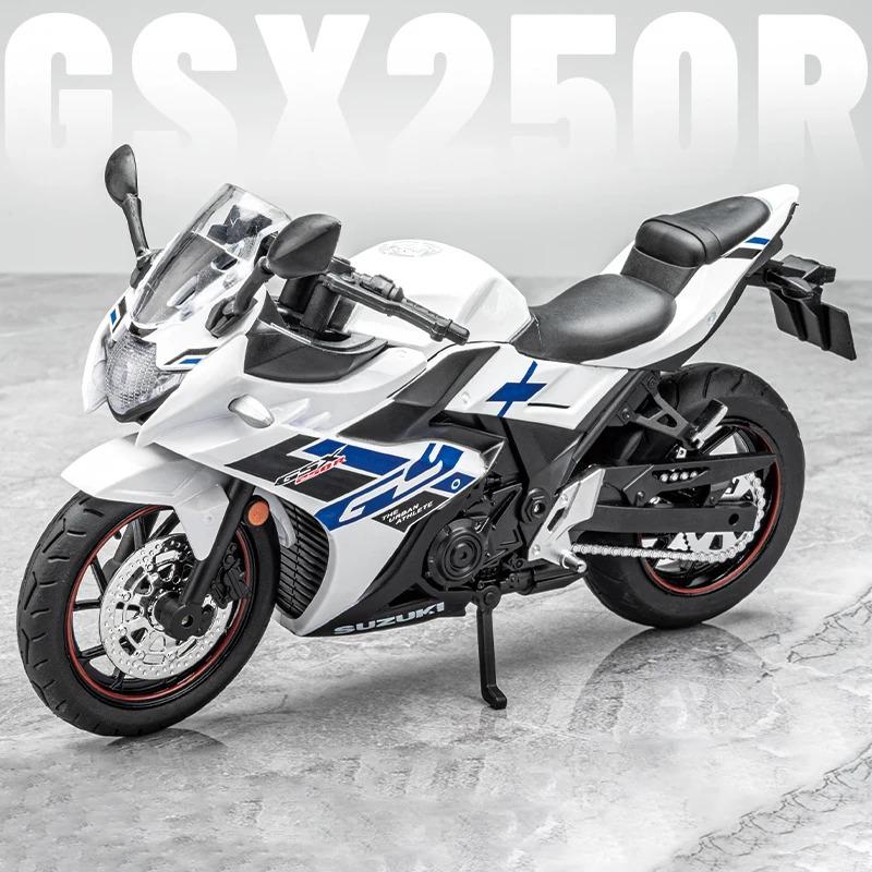 1/12 Suzuki GSX250R Alloy Die Cast Motorcycle Model Toy Vehicle Collection Sound and Light Off Road Autocycle Toys Car
