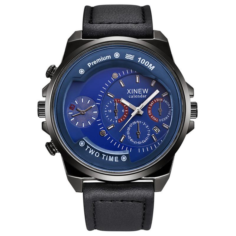 Watch Men's Belt Gift Simple Calendar Quartz Watch