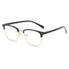 14516 Metal Retro Tr90 New Glasses Frame 2023 Fashion Classic Anti-Blue Half-Frame Rice Nail Flat Mirror