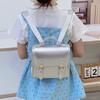 Solid Color Backpack Childrens Casual School Bag Trendy Outdoor Fashion Gift
