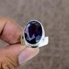 Amethyst Genstone Handmade 925 Sterling Silver Jewelry Ring Size 8 KKG-513