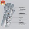 Heat-Resistant Aluminum Foil Gloves for High Temperature and Radiation Protection
