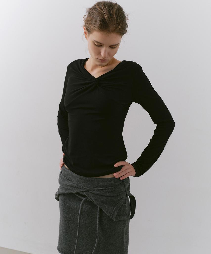 CACELE Raw Cut Strap Dress, Charcoal