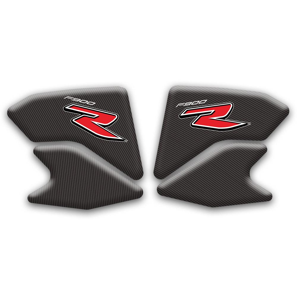 3D Motorcykel Bränsletank Pad Cover Protector Dekal-dekaler för BMW F900R F900 R reflekterande kolfiber