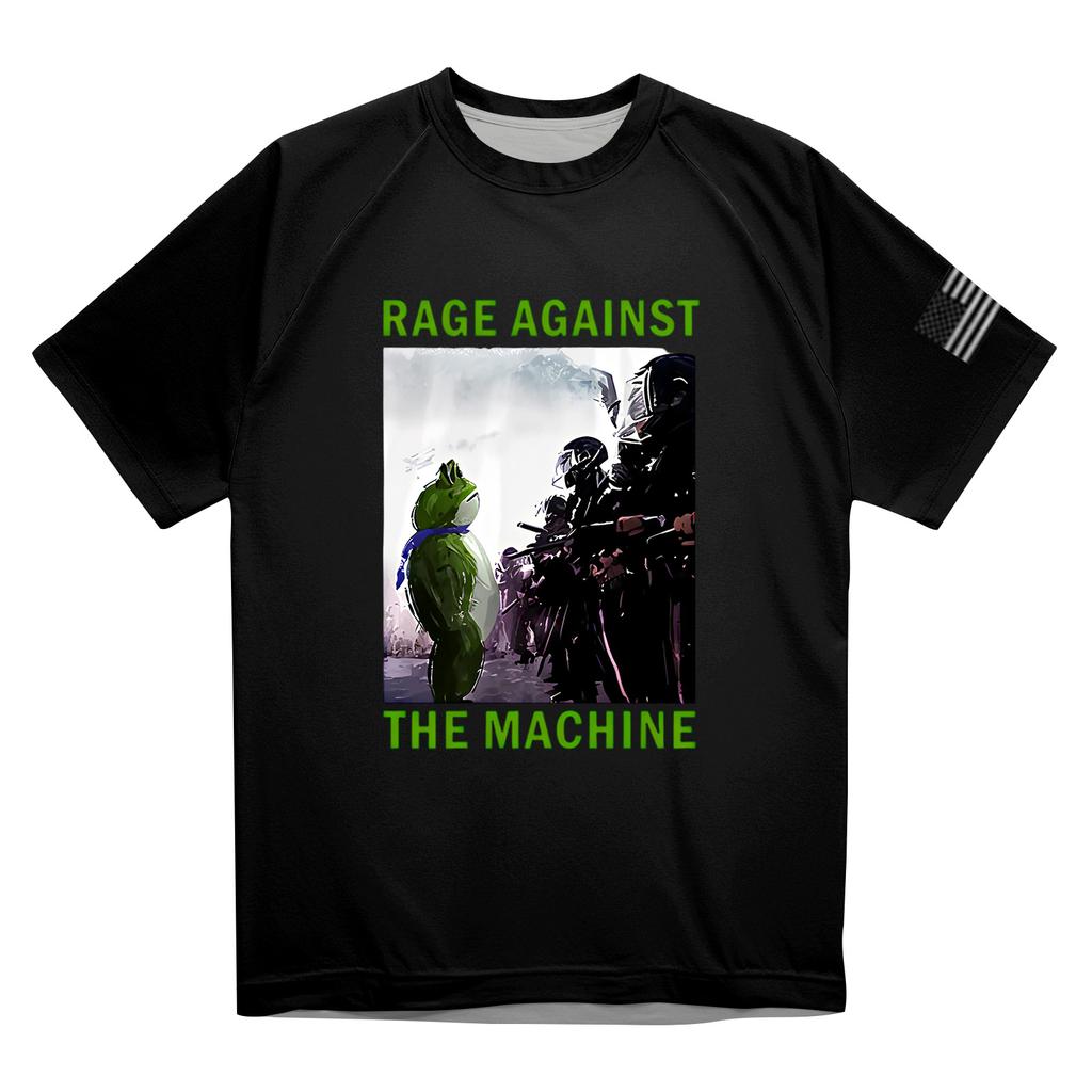 Men's Short-sleeve Top With U.S. Political Raglan Sleeves