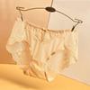 Plus Size Lace Panties High Waist Women Pants Sexy Hollow Lingerie Female Mesh Breathable Briefs