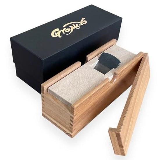 Uso Commerciale Mandolina Bonito Dimensioni Standard Grande Tipo 2 Lama in Acciaio Aogami Manico in Legno di Tamo Kashiwood Scatola di Alta Qualità Fatto in Giappone Katsuobushi Honkarebushi