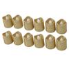 12PCS LED Tealight Golden Warm Light Flameless Light Candle for Christmas Birthday Party