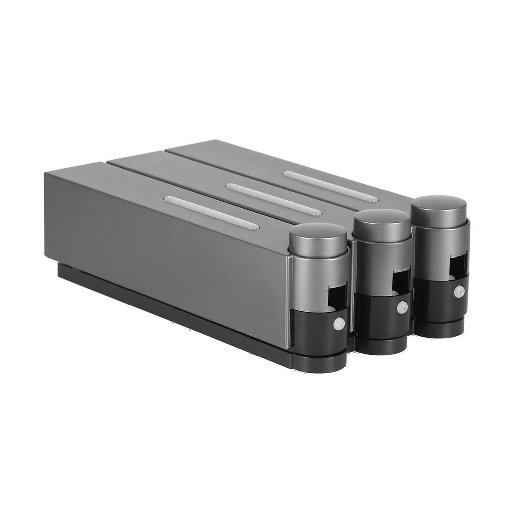 Wandmontierter Seifenspender 3 Kammern Manuell Duschgel Shampoo Handseife Behälter für Zuhause Hotel