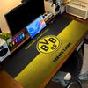 Poduszka z nadrukiem Borussia Dortmund Antypoślizgowa Mata pod mysz do laptopa/tabletu XXL Mata do gry na mini PC Z blokowaną krawędzią