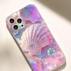 Pink Shell Anti-Fall Transparent Case for iPhone 14-17 Pro Max