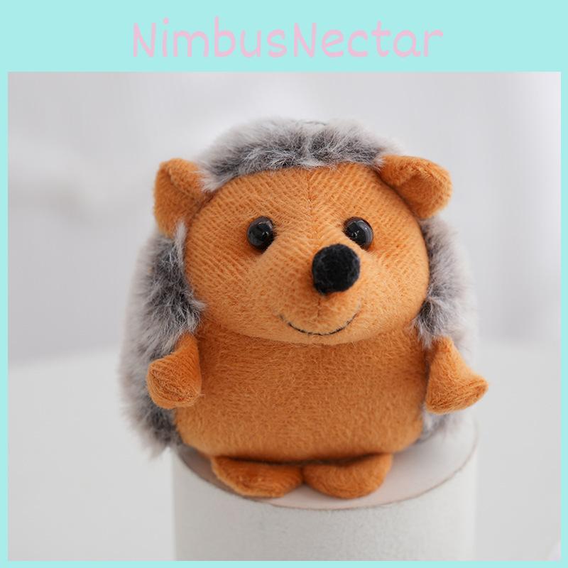 Adorable Hedgehog Plush Toy Keychain Soft Stuffed Animal Backpack Charm Cute
