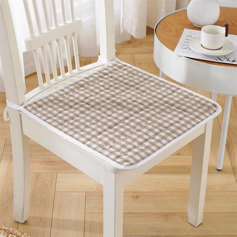 Cotton Chair Cushion Breathable Office Chair Pad Simple Dining Chair Cushion All Season Use