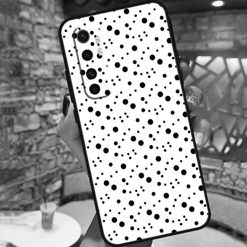 Black And White Polka Dot Case For POCO F3 X3 GT M3 M4 X3 Pro Phone Back Cover For Xiaomi Mi 11 Lite 9 10 11T Pro