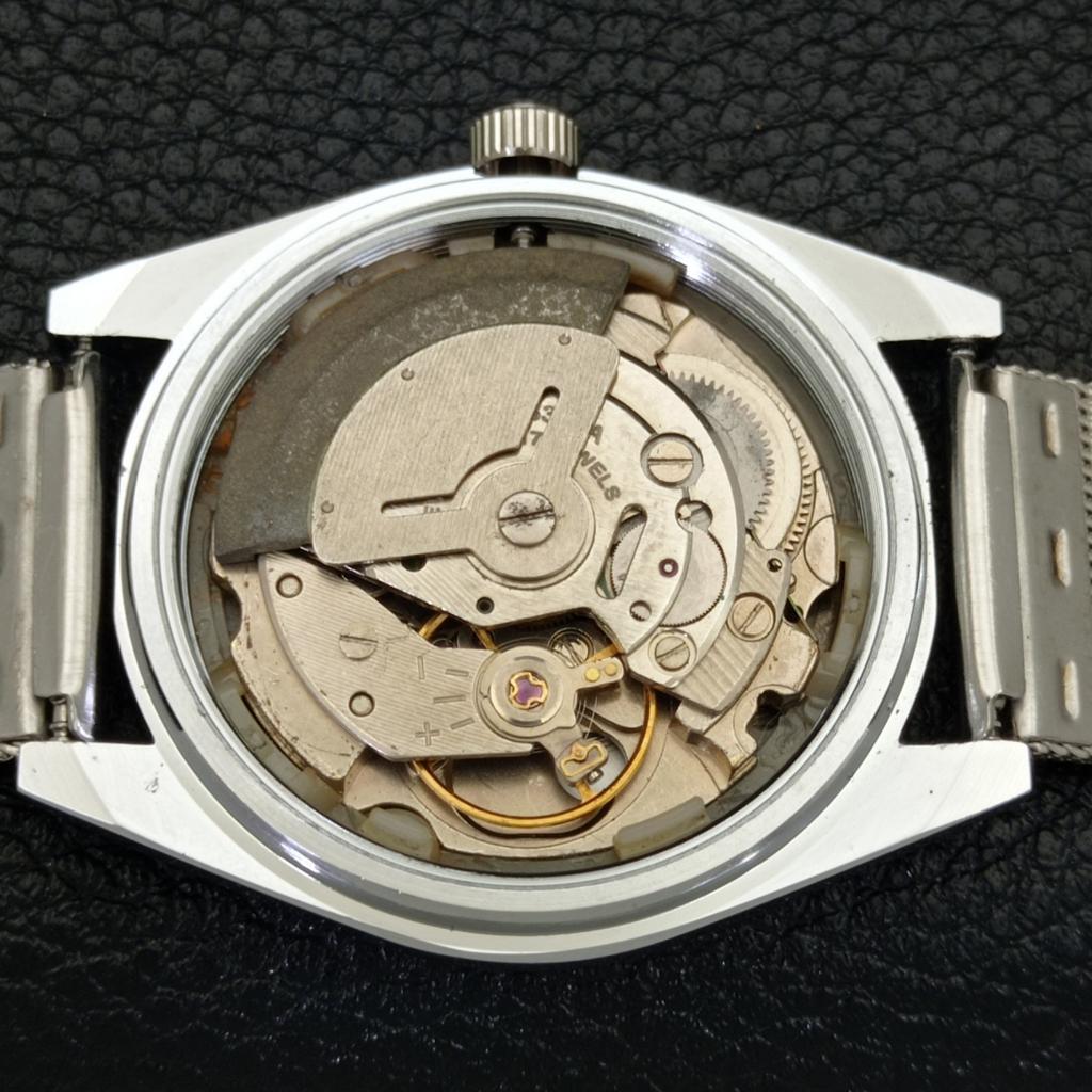 REFURBISHED AUTOMATIC SEIKO 5 MENS WATCH JAPAN MADE BLACK DIAL CUSTOM a440071-2 QV90-a440071