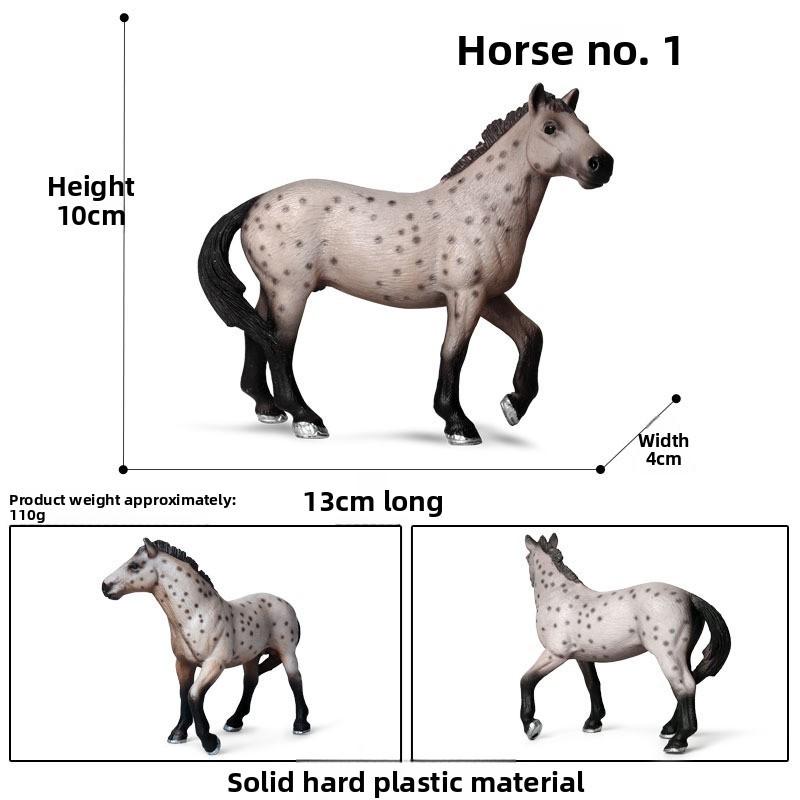 Wild Animal Model Kids Educational Toy Plastic Horse Figurine For Children Play