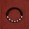 Silver Color Oval Bead Braided Rope Bracelet for Women Adjustable Hand Woven Wrist Jewelry
