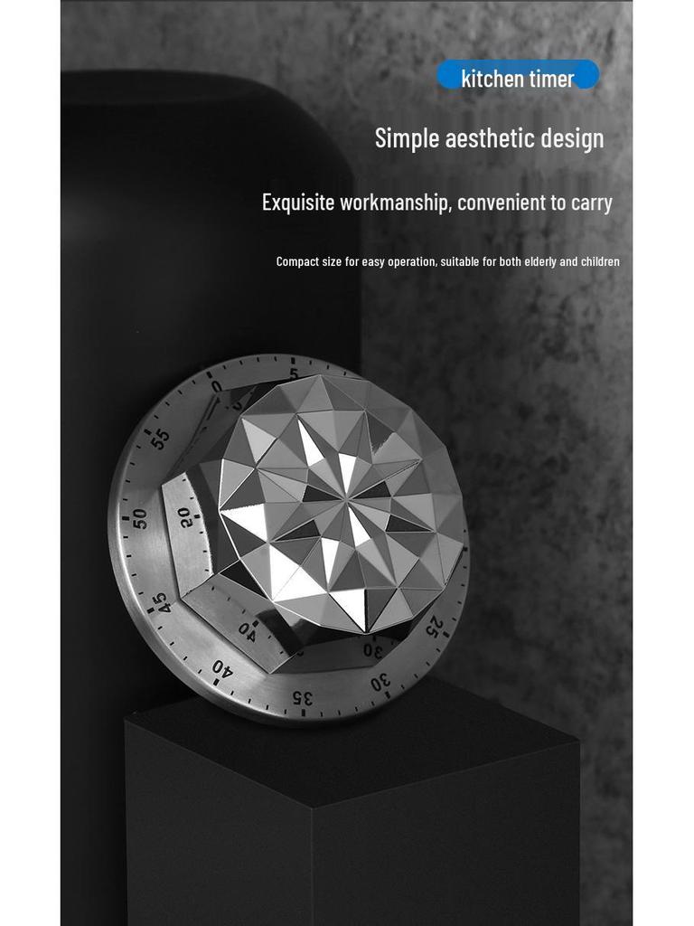 Mechaniczny minutnik kuchenny ze stali nierdzewnej: Menedżer czasu gotowania i nauki