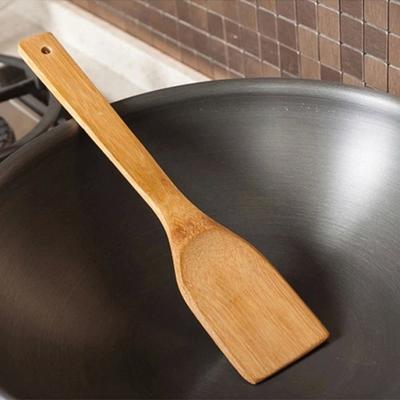 30cm Spatola di legno da cucina Pala resistente al calore Cucchiaio da cucina Padella Cucchiaio per riso Utensili da cucina Padella antiaderente Paletta per riso in bambù