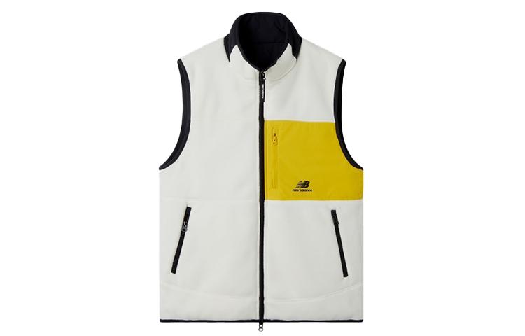 New Balance Vests Men s White Stand Collar Moderate Other NJA35011-IV XXL