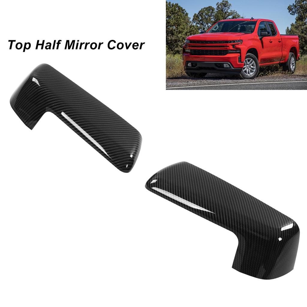 Top Half Mirror Cover Left Right Outer Rearview Wing Mirror   Replacement for     1500 2019‑2022