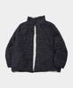 Some Place Basic Check Reversible Stand High Neck Oversized Padded Field Jumper [Cream]