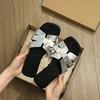 2025 Summer New Beach Slippers Women's Casual and Comfortable Versatile Soft Flat-bottomed French Sandals One-word Cool Slippers