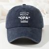Letter Print Baseball Cap Men's Outdoor Peaked Cap Hip-Hop Dad Truck Casual Cap Retro Washed Cap Versatile for Men and Women