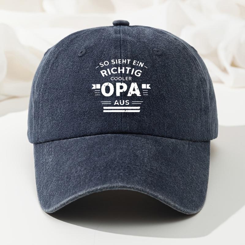 Letter Print Baseball Cap Men's Outdoor Peaked Cap Hip-Hop Dad Truck Casual Cap Retro Washed Cap Versatile for Men and Women