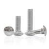 Round Head Square Neck Carriage Bolts, 304 Stainless Steel, Multiple Sizes (M4-M12)