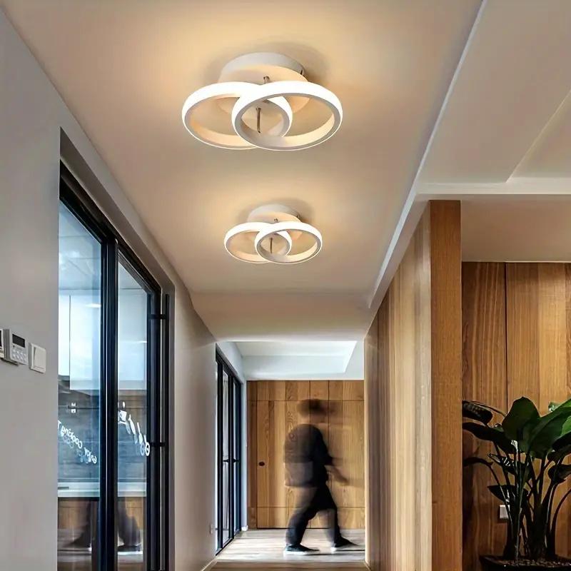LED Aisle iling Lights Modern Chandelier Three Colors Lamp Minimalist Lamps For Bedroom Light Surfa Installation