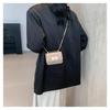 Korean Style Retro Women's Diamond Pattern Chain Crossbody Bag 2025 - Trendy Fashion Casual Small Square Shoulder Bag