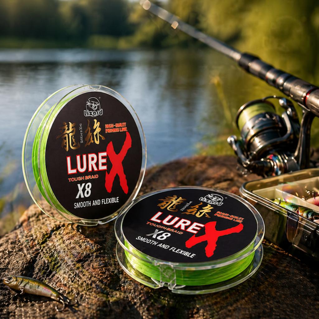 Komeilon Dragon Silk PE Line 8 Strand Braided Fishing Line for Lure Casting Bass Perch (Light green,100 meters&1.5)
