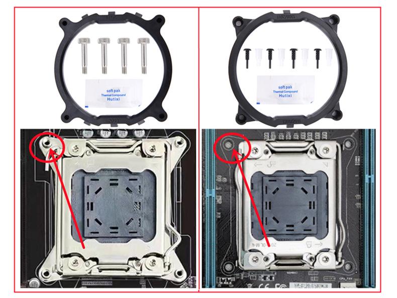 6 Copper Pipe CPU Cooler: Silent Tower Fan with 4 Heat Pipes for Desktop, Compatible with X79/x99 Motherboards