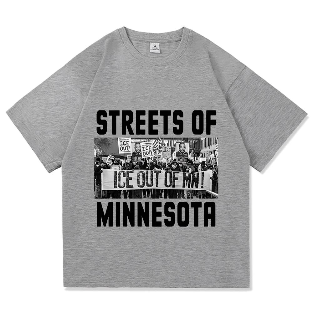 Bruce Springsteen Streets of Minneapolis T Shirt Fashion Cotton Tees Unisex Women Youth Round Neck Short Sleeve High Quality Tshirt