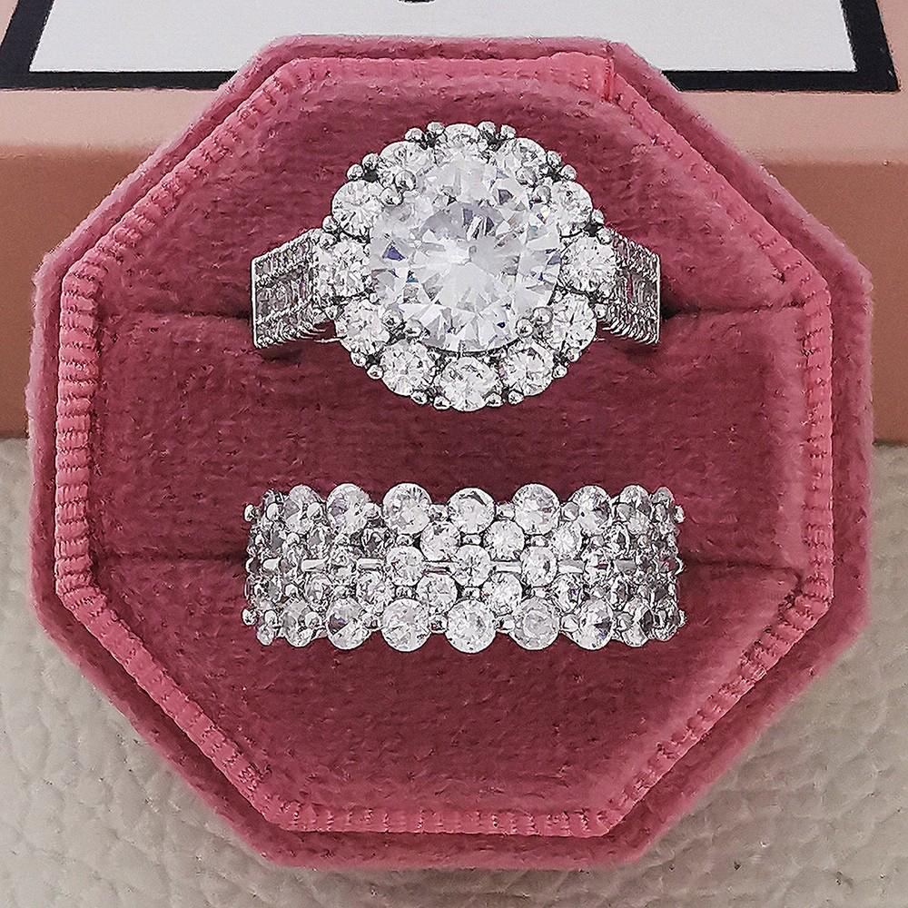 Women's Micro-Paved Diamond Combination Ring