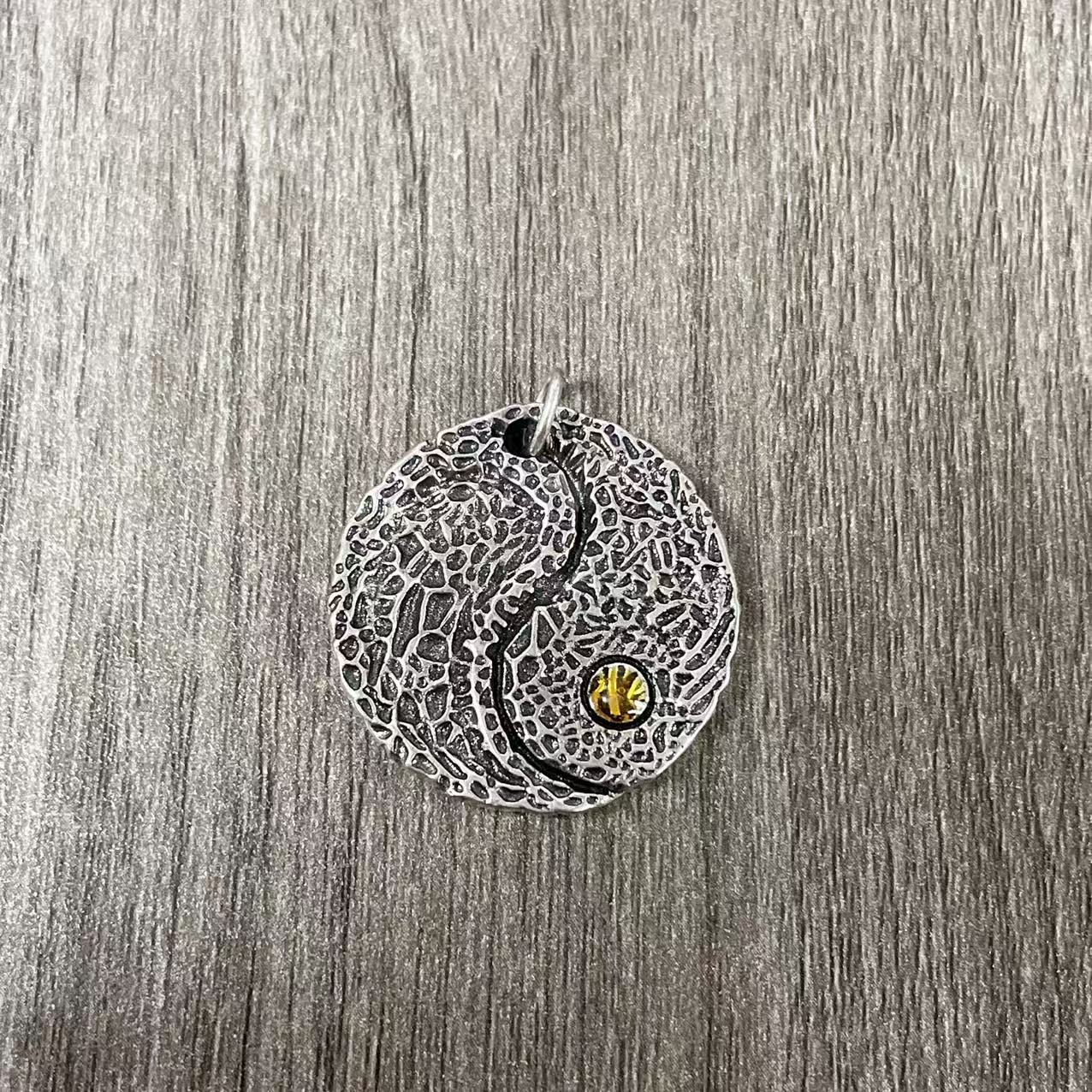 Ретро Ожерелье Багуа Тайцзи, Стильный Подарок для Пары