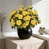 Multicolor Artificial Trumpet Flower No Fade All Season Realistic Faux Blooms In/Outdoor Decor Fake Flower Bouquets Garden