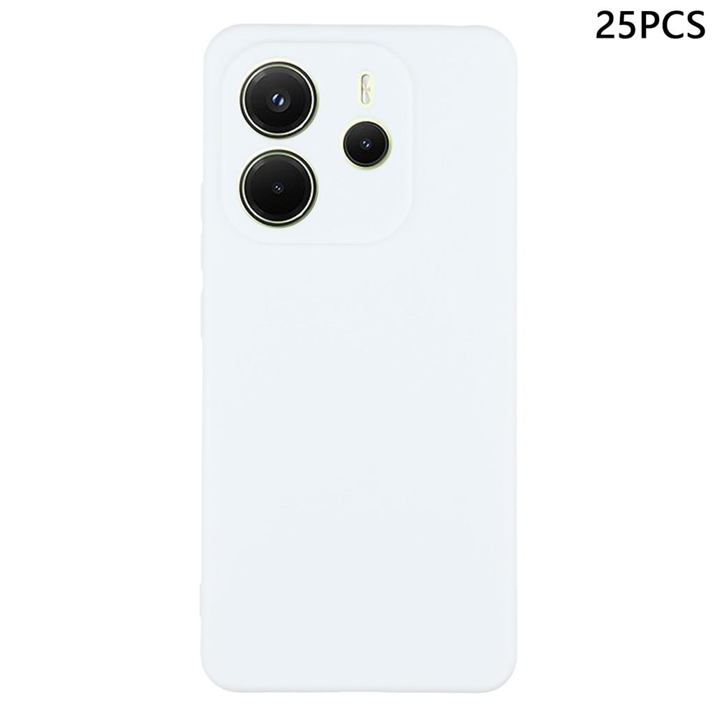 Zakup Hurtowy 25 sztuk Dla Xiaomi Redmi Note 14 4G (163.25mm) Etui 1,2 mm TPU Matowe Etui na Telefon