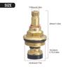 6Pcs 20 Tooth Faucet Cartridges Replacement Quick Tap Valve Durable Faucet Valve Core